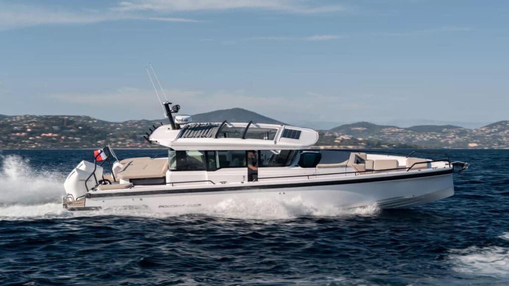 37-foot Axopar that comes with the fully-custom 47M Rossinavi 