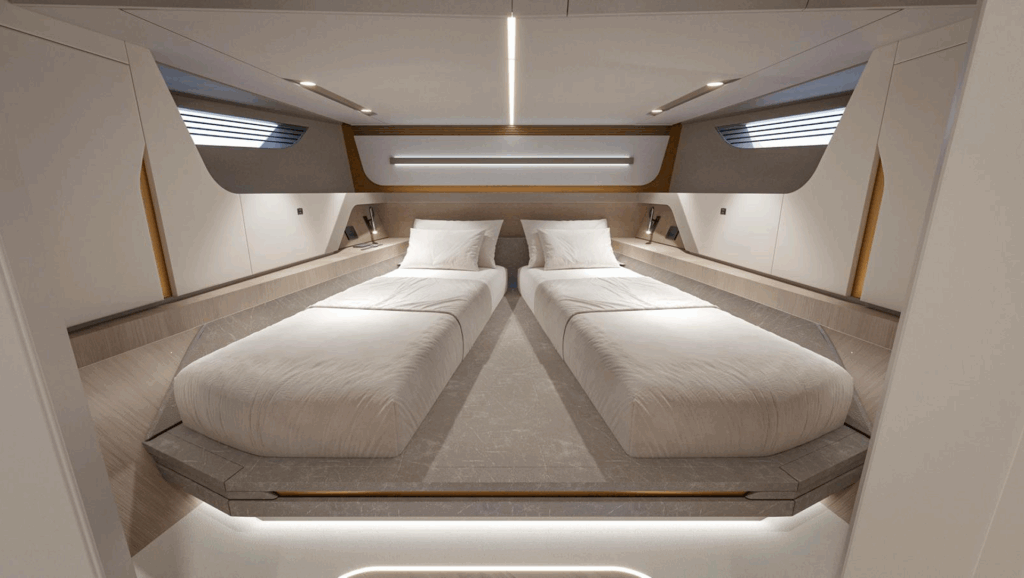 vanquish yachts vq70 guest cabin
