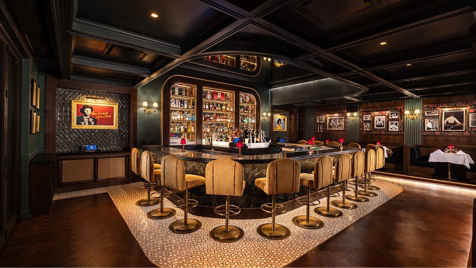 Anthony's Runway 84 Italian steakhouse interior with classic supper club ambiance and live music stage