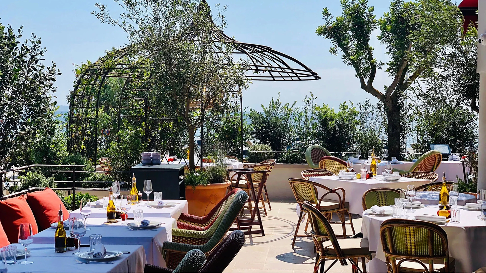 La Petite Maison restaurant modern Mediterranean cuisine by Chef Yiannis Kioroglou in Cannes
