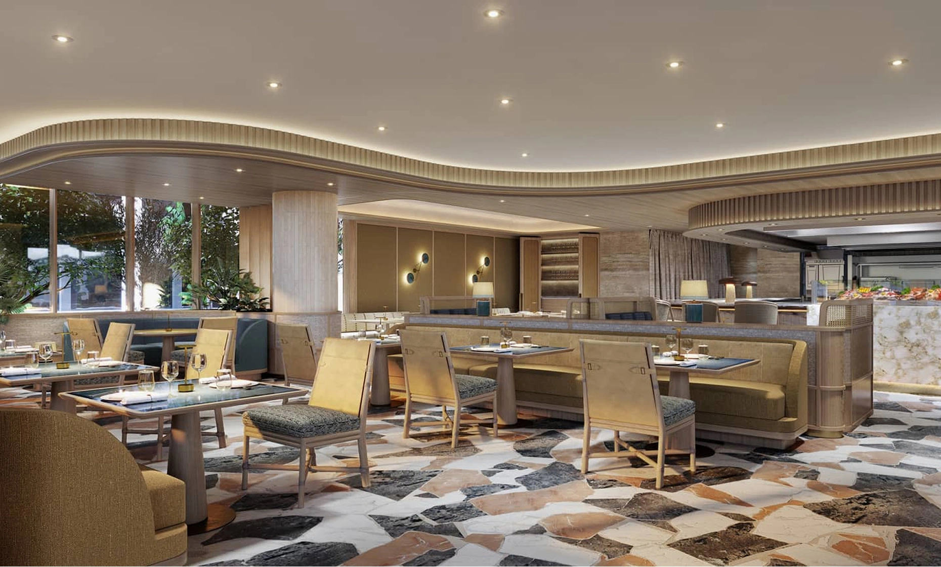 MAASS Michelin star restaurant open-fire kitchen and 14-seat chef's counter at Four Seasons Fort Lauderdale