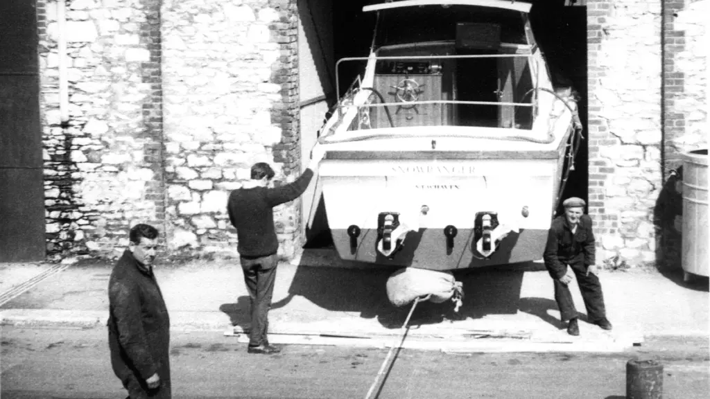 Princess yacht in Plymouth, England
