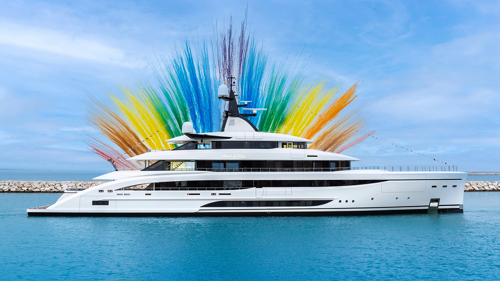 CRN Amor Á Vida hybrid superyacht at Palm Beach Boat Show